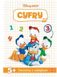 Cyfry. Disney Uczy. Miki. Ćwiczenia z naklejkami