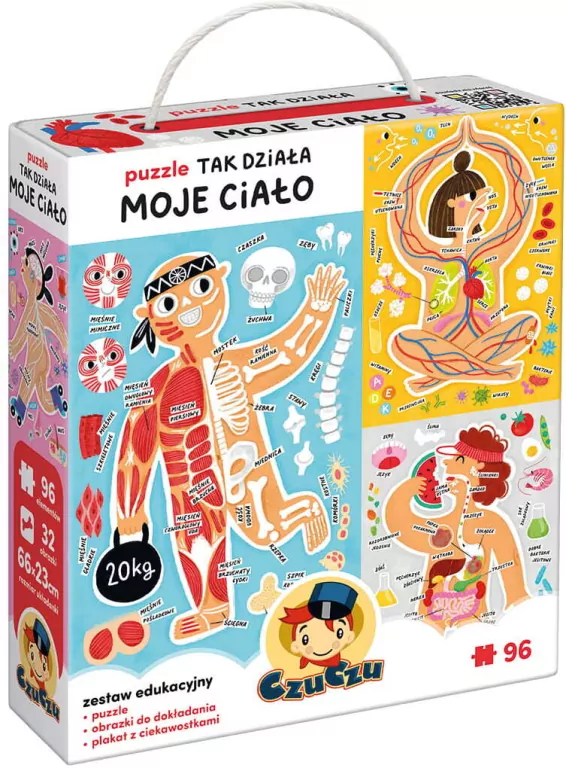 CzuCzu. Puzzle. Tak działa Moje ciało 96 el. - tantis.pl