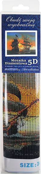 Mozaika diamentowa 5D - Żaglowce 40x30cm - tantis.pl