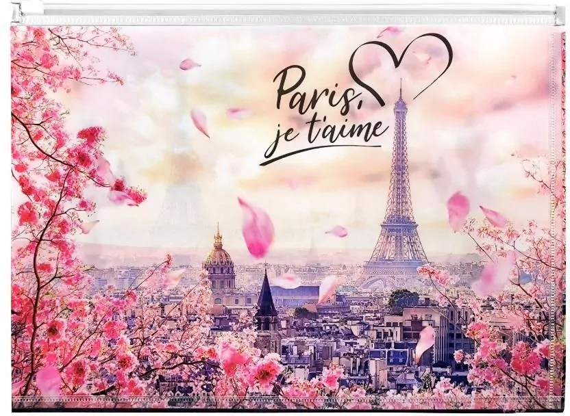Koperta A4 PP z nadrukiem zip Take Me To Paris - tantis.pl