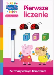 Peppa Pig. Uczę się z Peppą. Zadania do ścierania cz. 3 Pierwsze liczenie