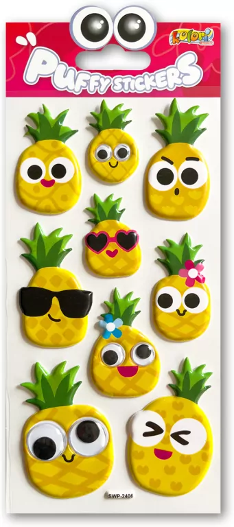 Naklejki puffy Pineapples Eyes - tantis.pl