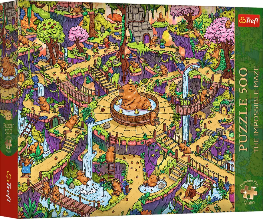 Puzzle 500 The Impossible Maze Kapibary TREFL - tantis.pl