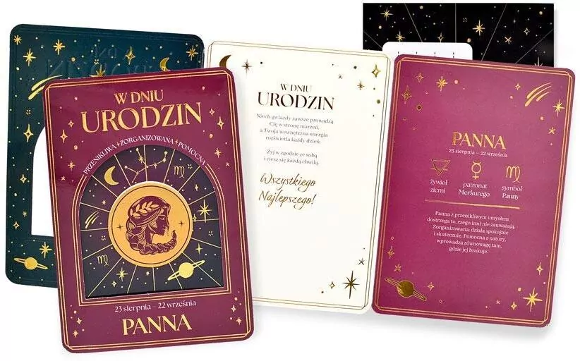 Karnet Urodziny (znaki zodiaku, Panna) - tantis.pl