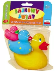 Tullo. Zabawka do kąpieli 3 kaczki, mix