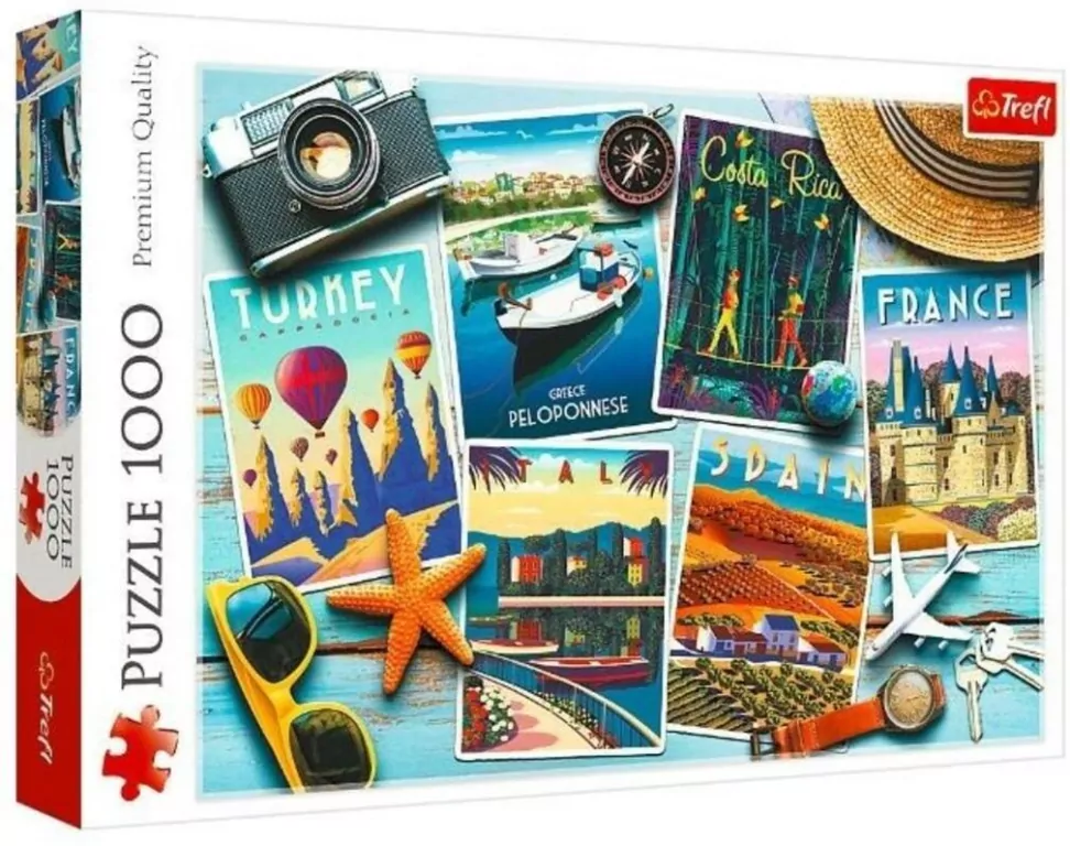 Puzzle 1000 Wakacyjne pocztówki 10714 - tantis.pl