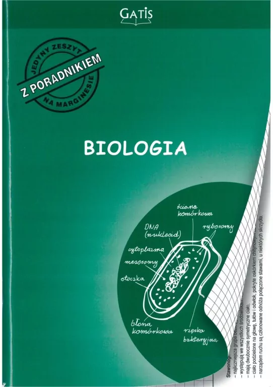 Zeszyt z poradnikiem A5/60k kratka Biologia - tantis.pl