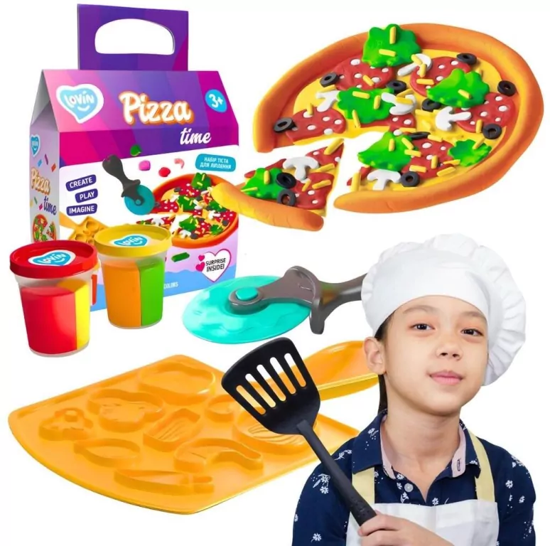 Zestaw kreatywny ciastolina. Pizza time - tantis.pl