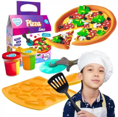 Zestaw kreatywny ciastolina. Pizza time