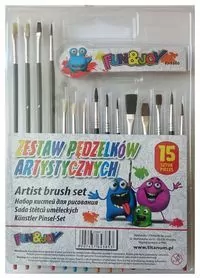 Pędzel Fun&Joy. Zestaw 15 szt - tantis.pl