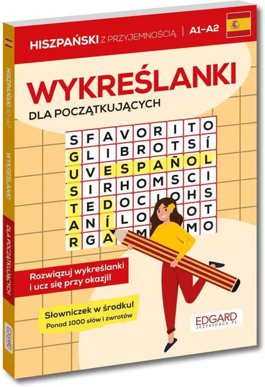 Hiszpański. Wykreślanki dla początkujących A1... - tantis.pl
