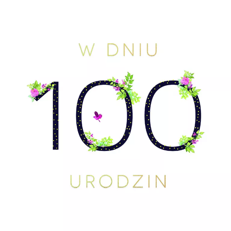 Karnet Swarovski kwadrat: Urodziny 100 - tantis.pl