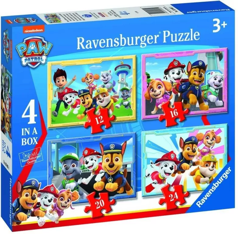 Puzzle 4w1. Drużyna Psi Patrol - tantis.pl