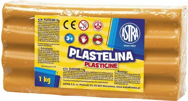 Astra. Plastelina 1kg, Pomarańczowa - tantis.pl