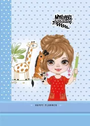 Planer dla dziewczynek 135 x 197/96K kratka. Brokat