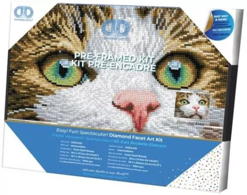 Diamond Dotz Adults Green Eyed Beauty z ramką