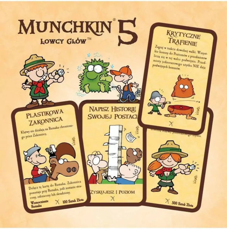 Munchkin 5. Łowcy głów. Dodatek do gry - tantis.pl