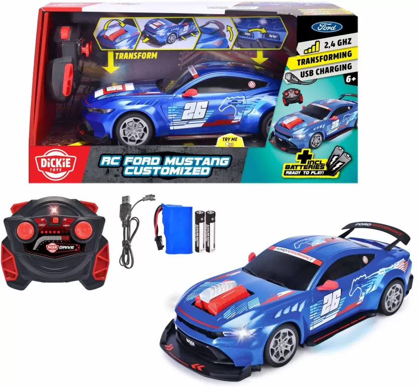 RC Pojazd Ford Mustang Customized 1:24 - tantis.pl