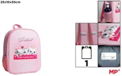 Plecak jednokomorowy Kotki różowy 25x10x30cm