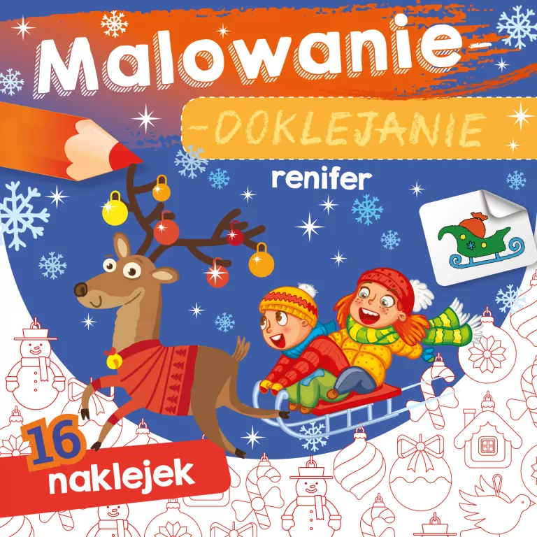 Malowanie-doklejanie. Renifer - tantis.pl