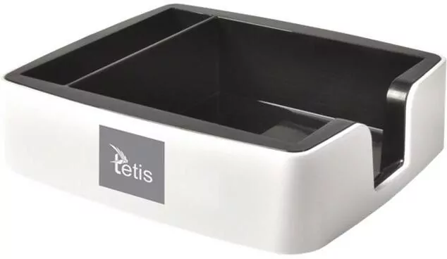 Przybornik na karteczki i wizytówki szary BV400-S - tantis.pl