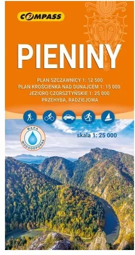 Mapa - Pieniny 1:25 000 laminowana - tantis.pl