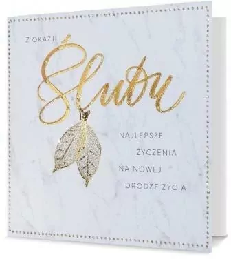 Karnet kwadratowy. Ślub. UK-Silver-08 - tantis.pl