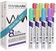 Markery kredowe pastelowe 8 kolorów - tantis.pl