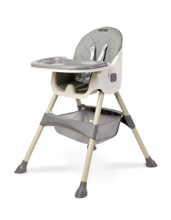 Caretero Krzesełko do karmienia 2w1 Bill szare - tantis.pl