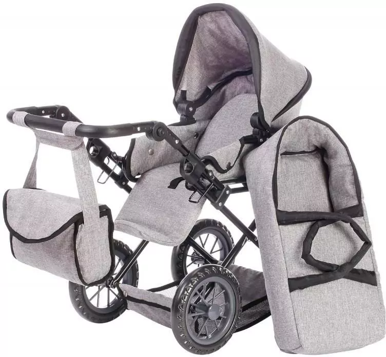 Wózek regulowany Ruby 3w1 dla lalek do 46cm - tantis.pl