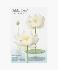 Kartki samoprzylepne Lotos biały M