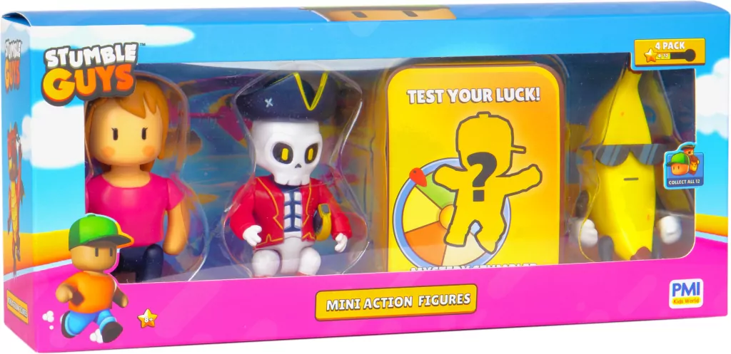 Stumble Guys Mini Action Figures 4 Pack B - tantis.pl