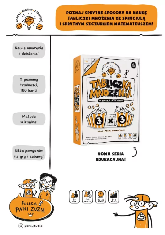 Tabliczka mnożenia. Nauka liczenia - tantis.pl