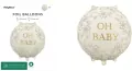 Balon foliowy pastylka Oh Baby 35x35cm - tantis.pl