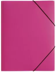 Teczka z gumką PP A4, różowa