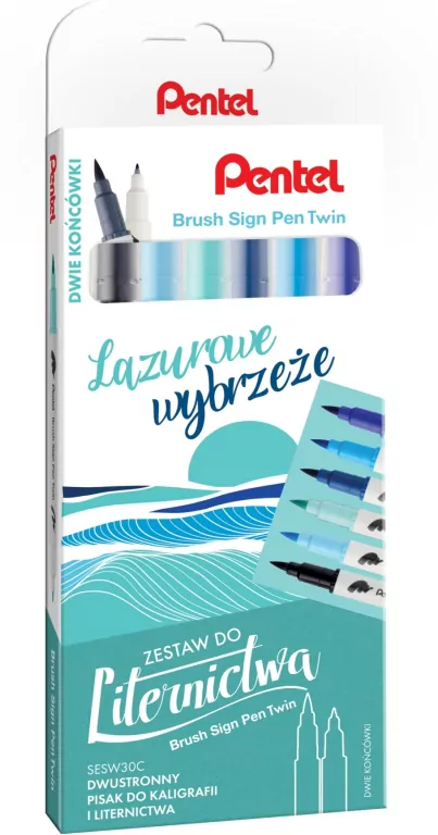 Zestaw do liternictwa Brush SESW30-ST6LWPL 6 kolorów - tantis.pl