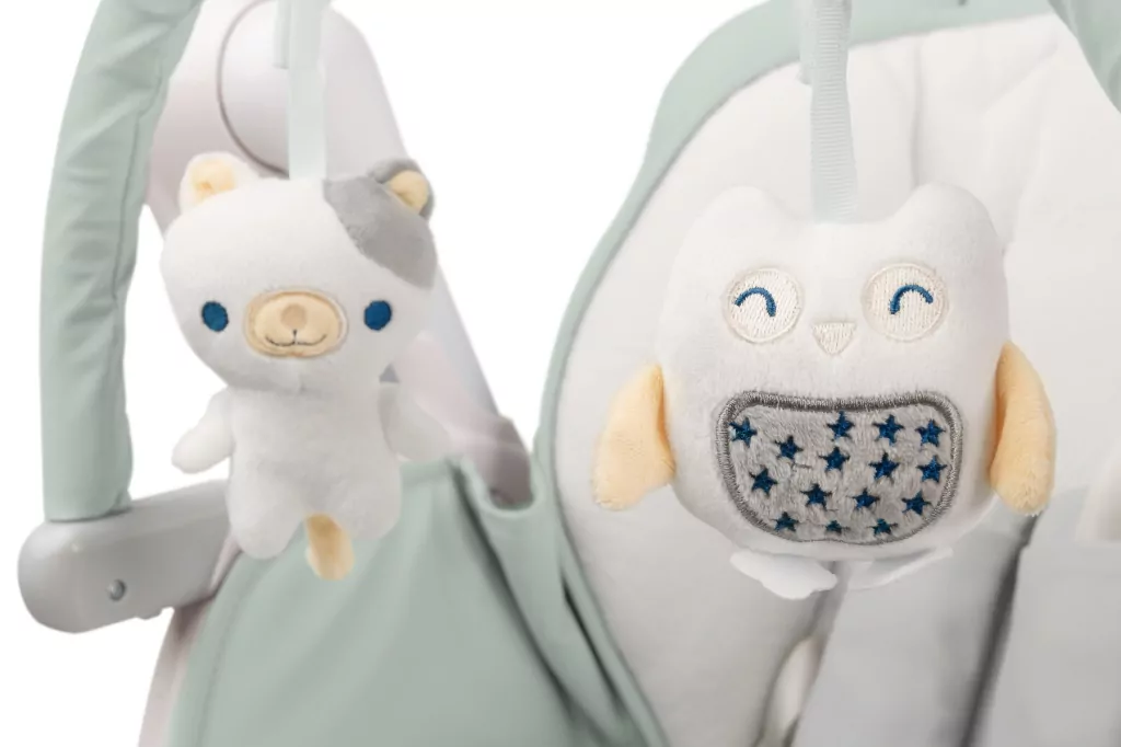 Caretero Krzesełko + huśtawka Indigo jasnoszare - tantis.pl