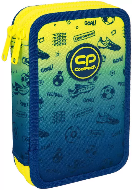 Piórnik Coolpack podwójny z wyposażeniem JUMPER 3 FOOTBALL - tantis.pl