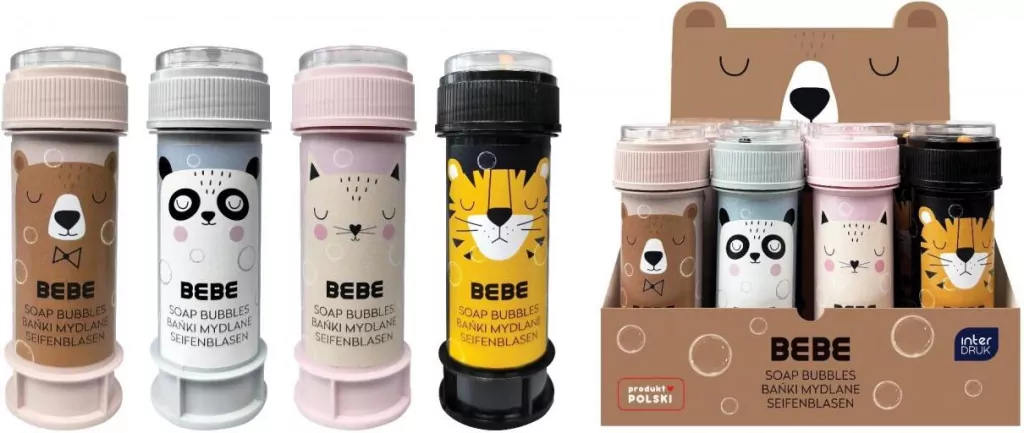 Bańki mydlane 60ml Bebe Friends (12szt) - tantis.pl