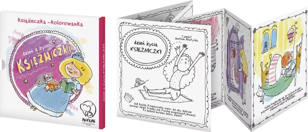 Dzień z życia księżniczki. Książeczka-kolorowanka - tantis.pl