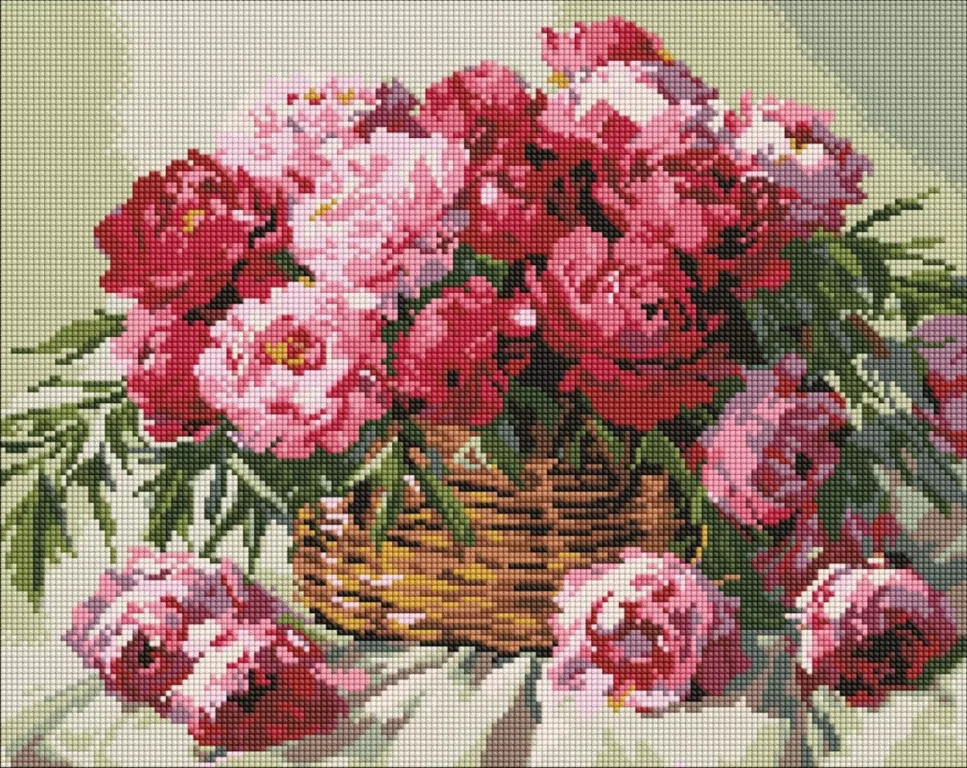 Diamentowa mozaika - Melodia rozkwitu 40x50cm - tantis.pl