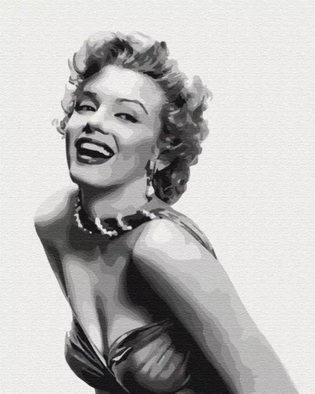 Malowanie po numerach BRUSHME 40x50 cm Niezapomniana Monroe - tantis.pl