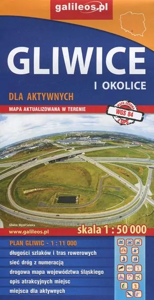 Mapa dla aktywnych - Gliwice i okolice 1:50 000 - tantis.pl
