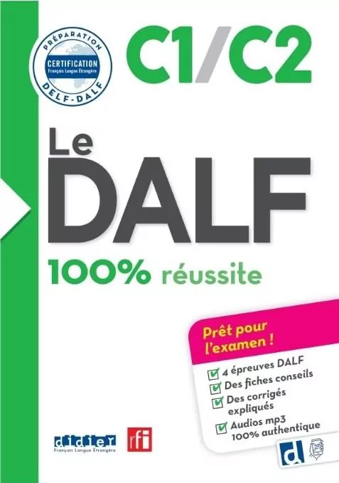 DALF 100% reussite. C1/C2 książka + app - tantis.pl