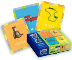Zestaw kart. Kolekcja dziecięca. Pierwsze słowa