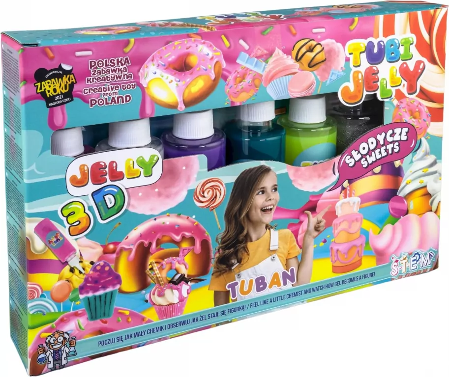 Tubi Jelly 6 kolorów. Słodycze - tantis.pl