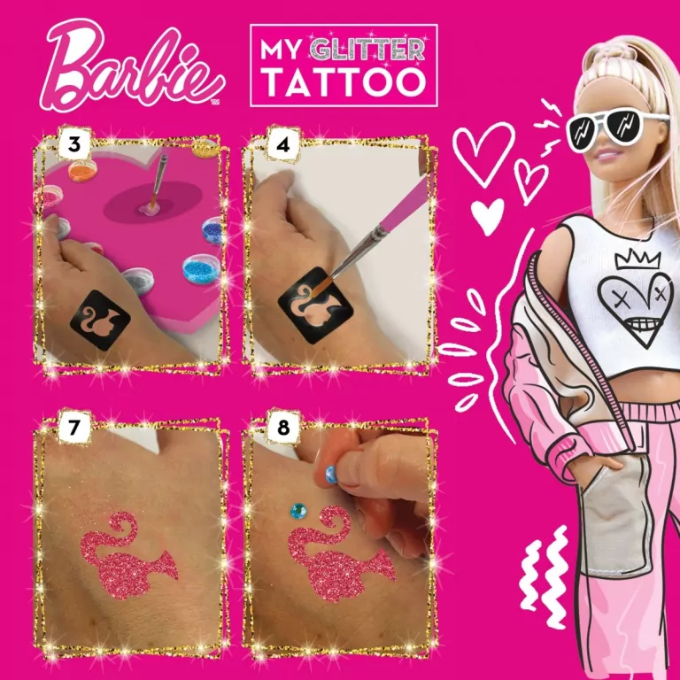 Barbie. Brokatowe tatuaże - tantis.pl