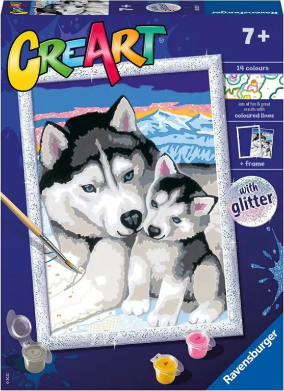 Ravensburger. CreArt dla dzieci: Husky - tantis.pl