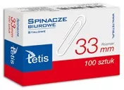 Paczka Spinacze biurowe okrągłe 33mm 100 szt 10 sztuk - tantis.pl