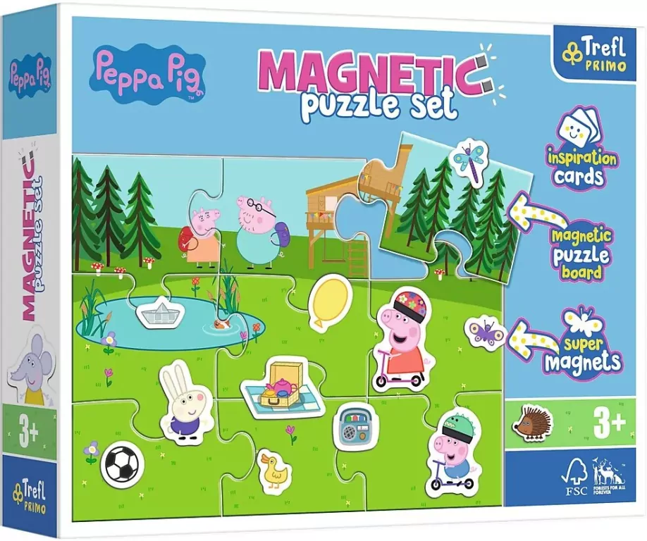 Trefl. Puzzle magnetyczne. Zabawy Peppy - tantis.pl